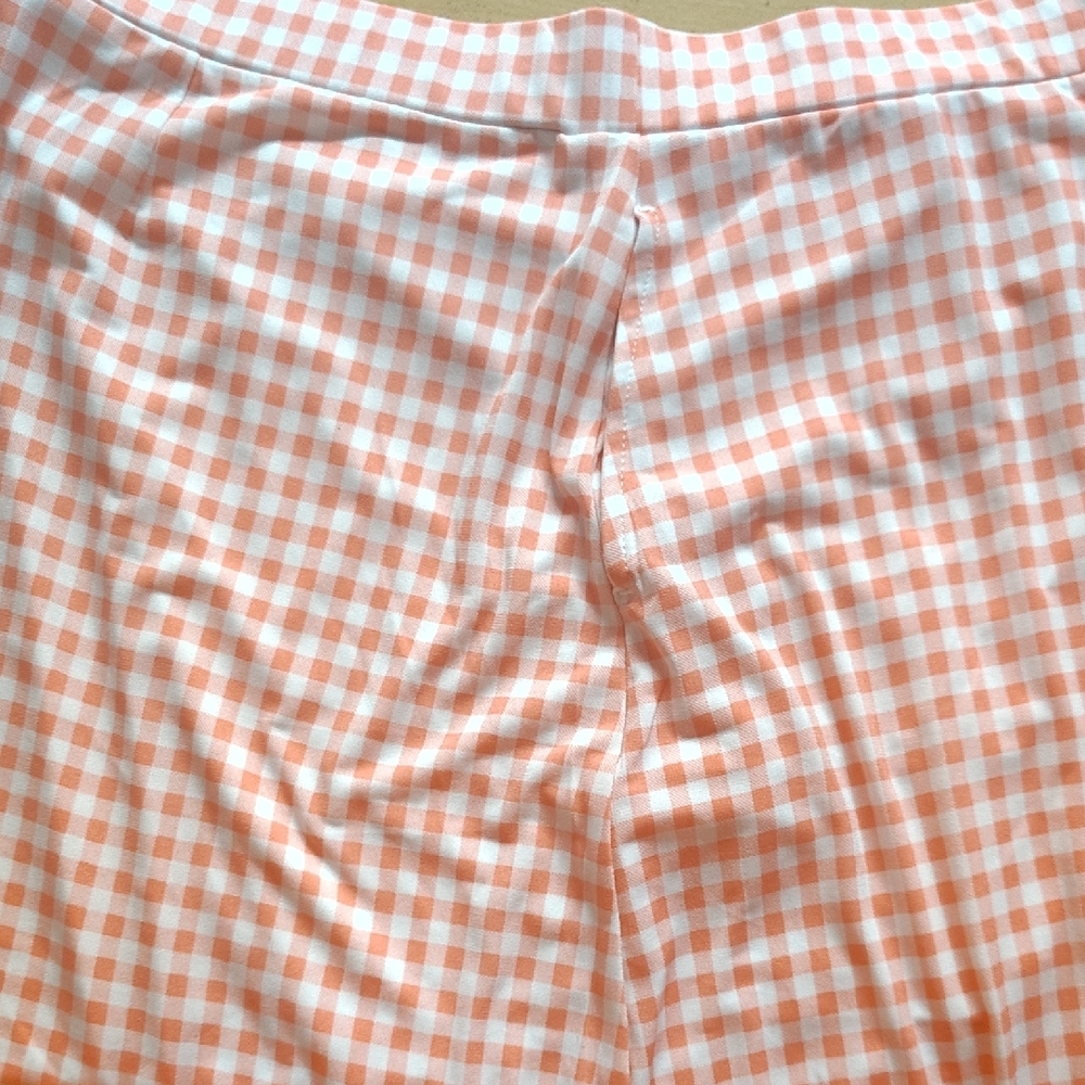 Universal Thread Orange and White Checkered Penci… - image 2